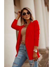 Дамско сако в червено - код 2900