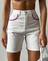 Kratke hlače - koda 11239 - 1 - bela