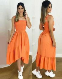 Obleka - koda 90522 - 2 - oranžna
