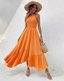 Obleka - koda 8496 - oranžna