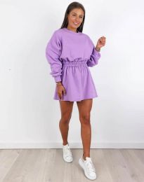 Obleka - koda 9568 - vijolična