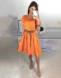 Obleka - koda 3958 - oranžna