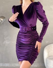 Obleka - koda 82015 - 4 - vijolična