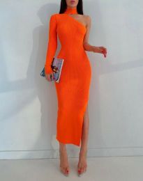 Obleka - koda 55308 - oranžna