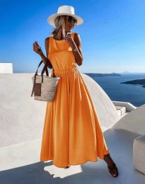 Obleka - koda 7829 - oranžna