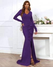 Obleka - koda 0574 - 3 - temno vijolična