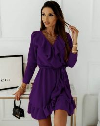 Obleka - koda 0578 - 3 - temno vijolična