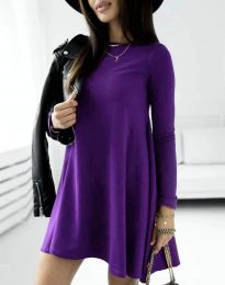 Obleka - koda 7849 - temno vijolična