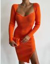 Obleka - koda 76500 - oranžna